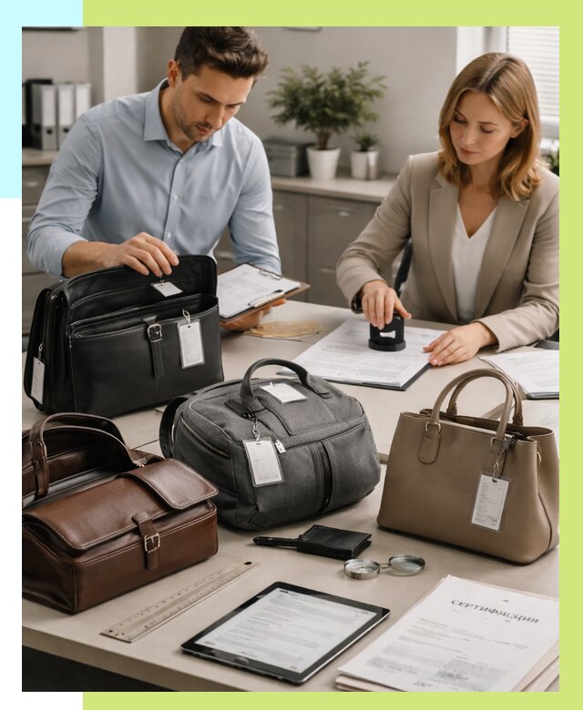 Сертификация сумок в Сланцах от 7749 руб. | Алешин-Слы