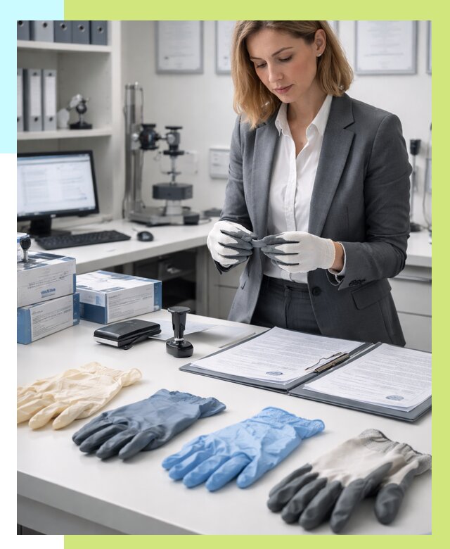 Сертификация перчаток в Сланцах от 8782 р. | Алешин-Слы