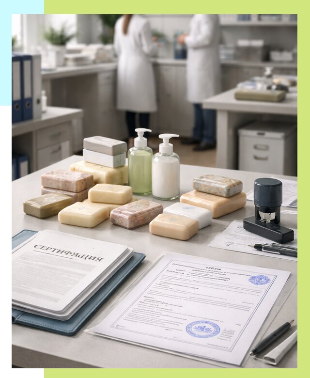 Сертификация мыла и сертификат на мыло в Сланцах от 12398 | Алешин-Слы
