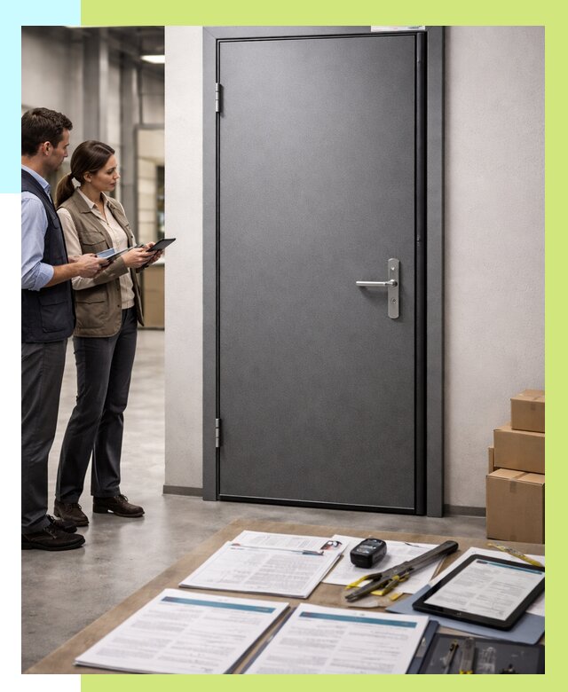 Сертификация противопожарных дверей в Сланцах от 9299 р. | Алешин-Слы