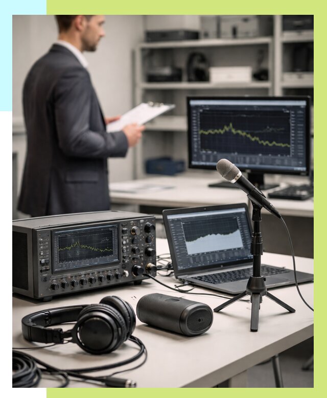 Сертификация аудиотехники в Сланцах от 15498 р., Алешин-Слы