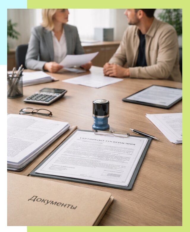 Сертификат соответствия на продукцию в Сланцах от 15498 р.|Алешин-Слы