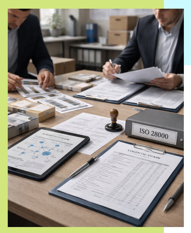 Получение сертификата ISO 28000 по безопасности цепи поставок в Сланцах