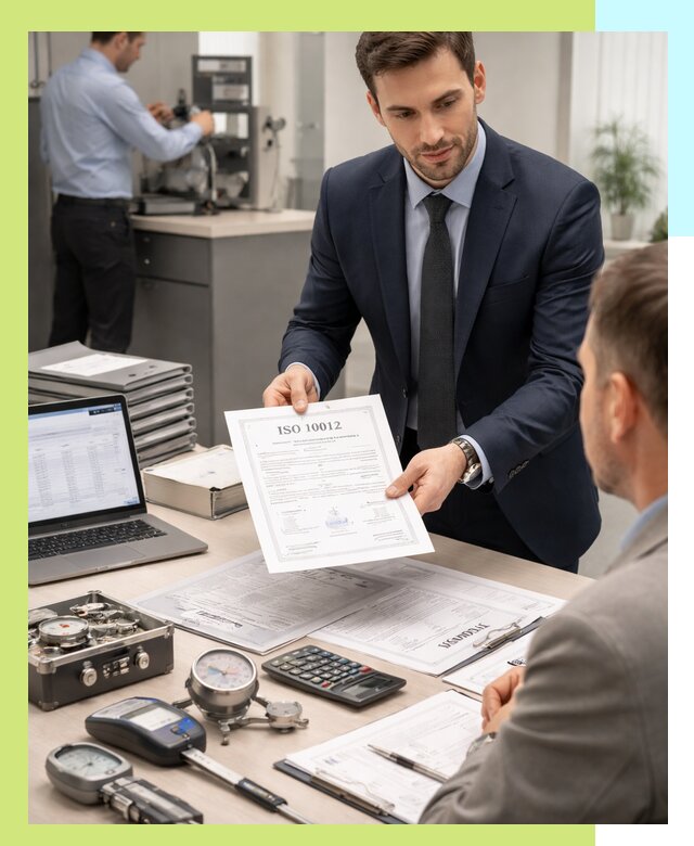 Выдача сертификата ISO 10012 по требованиям метрологии в Сланцах