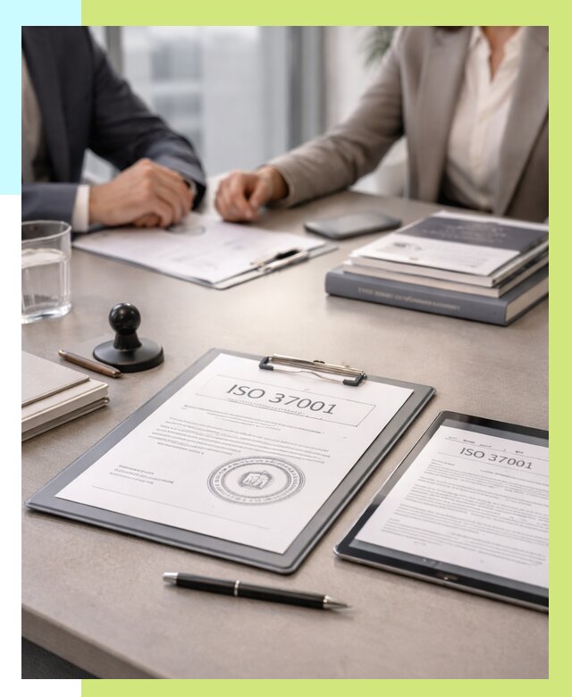 Сертификат ISO 37001 в Сланцах оформить от 123984 р. Алешин-Слы